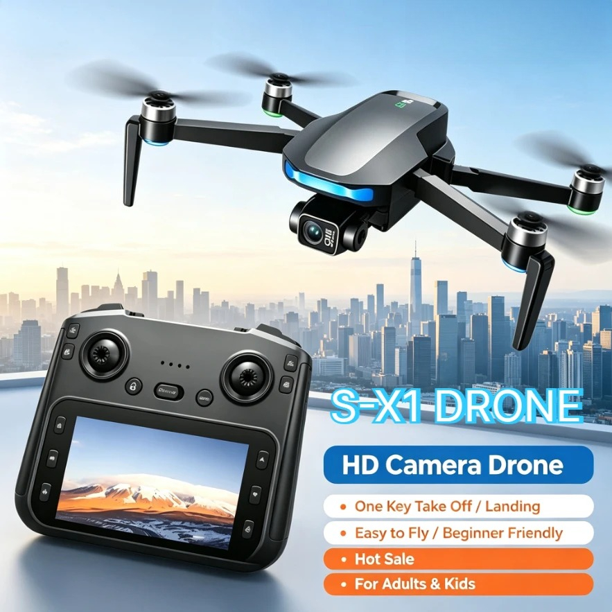Fpv Brushless Rc Drone 4K - 오리지널 S-X1 GPS 드론 8K HD