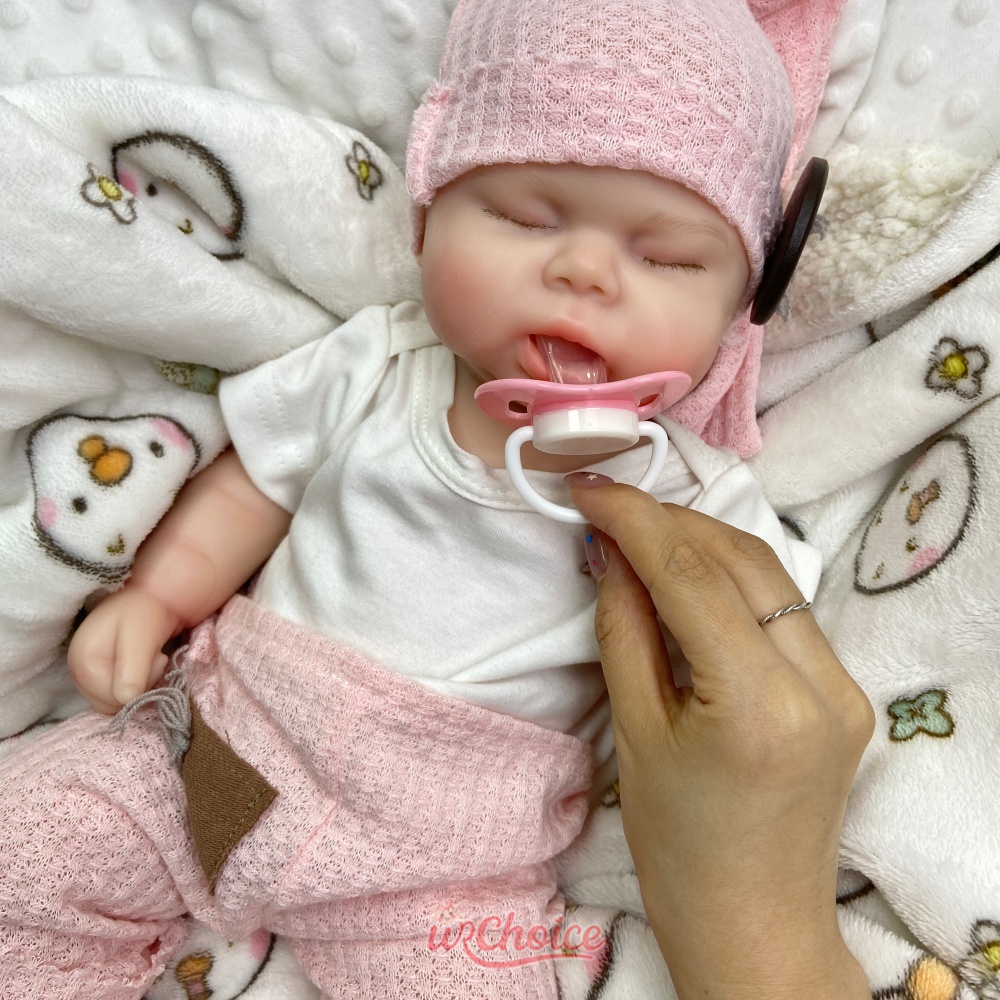 47cm 통통한 입 열림 실리콘 리본 인형, 전신 부드 - Reborn Baby Doll Silicone Realistic 리뷰 및 가격