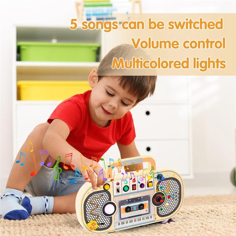 프로 몬테소리 나무 디지털, 5개의 음악 토글 스위치, - Montessori Wooden Busy Board Toddler 리뷰 및 가격