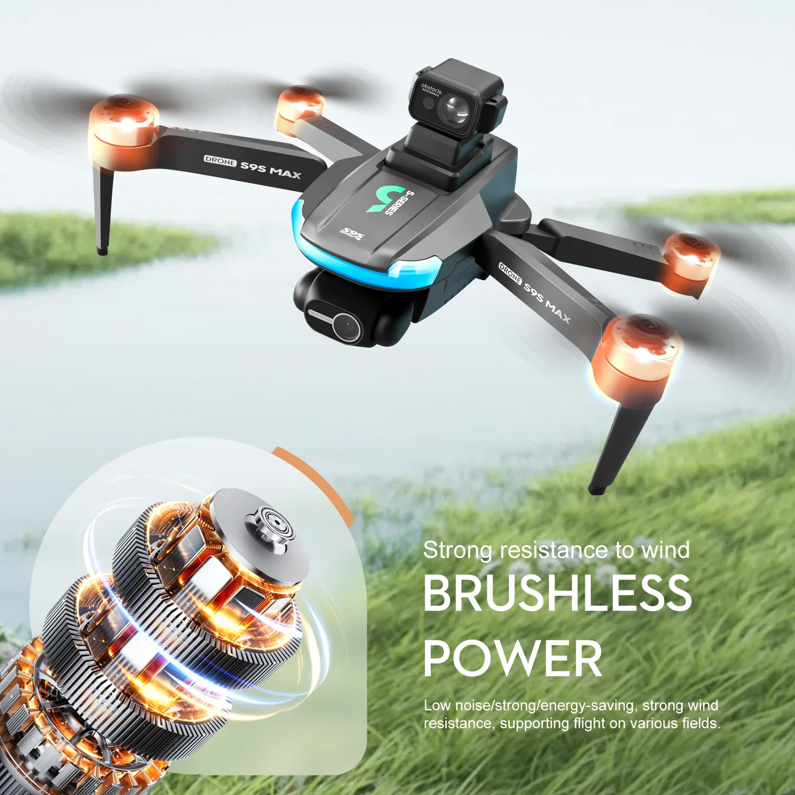 새로운 S9S MAX 미니 드론 4K 2축 PTZ HD - Fpv Brushless Rc Drone 4K 리뷰 및 가격