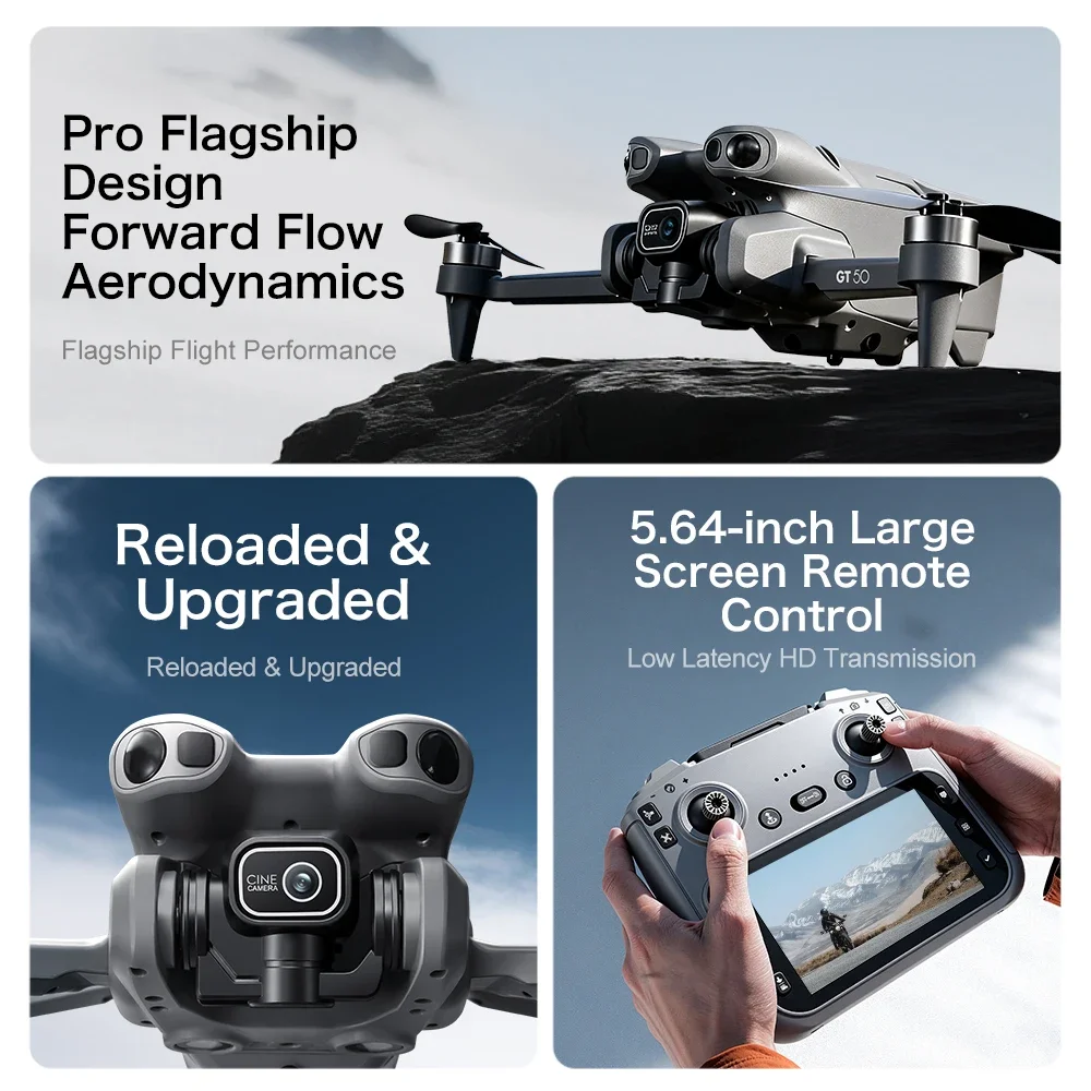 GT50 4K/6K/8K FPV 드론 – 듀얼 HD 카 - Fpv Brushless Rc Drone 4K 리뷰 및 가격