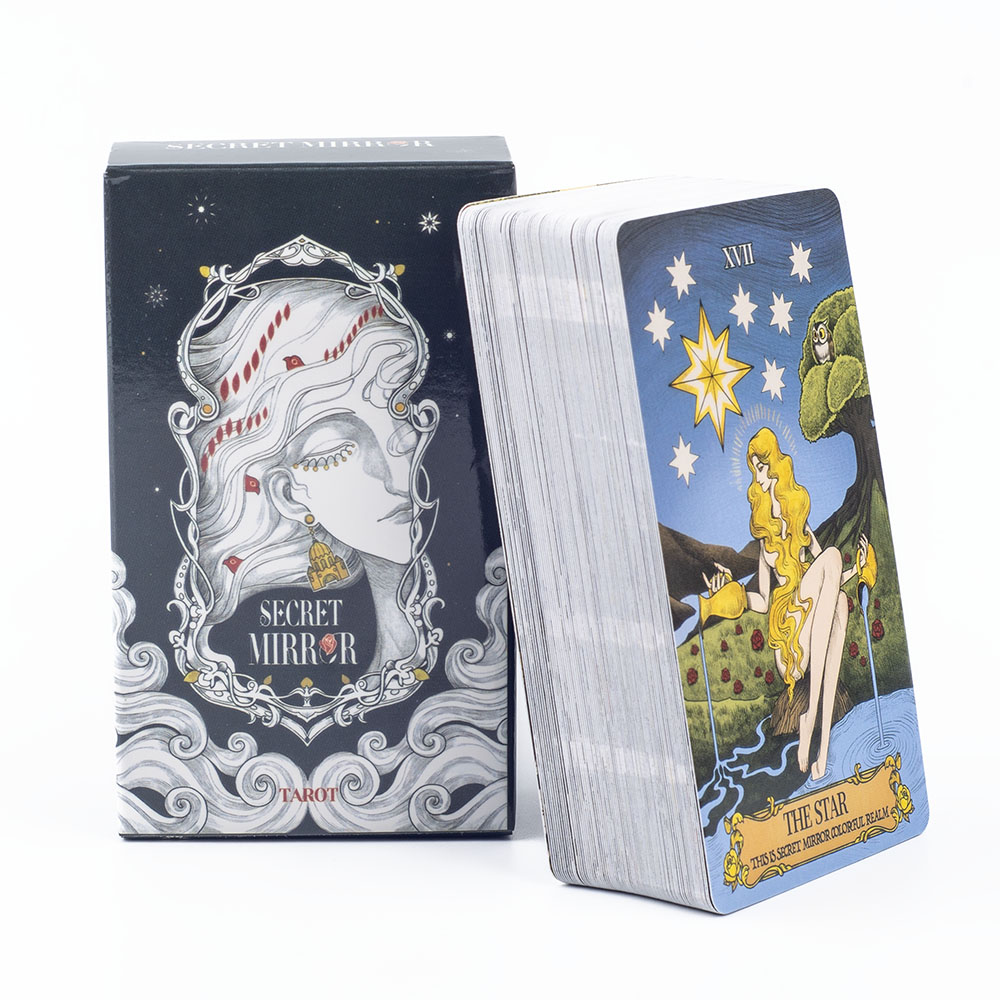 시크릿 미러 타로 카드 10.3*6cm 흑백 세계의 풍 - Tarot Cards Deck With Guidebook 리뷰 및 가격