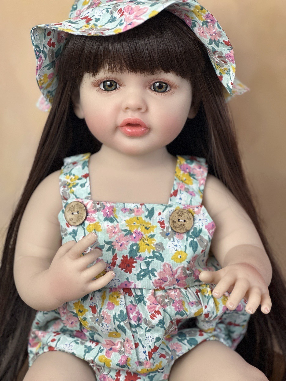 22 인치 귀여워 전신 실리콘 비닐 비비 다시 태어난  - Reborn Baby Doll Silicone Realistic 리뷰 및 가격
