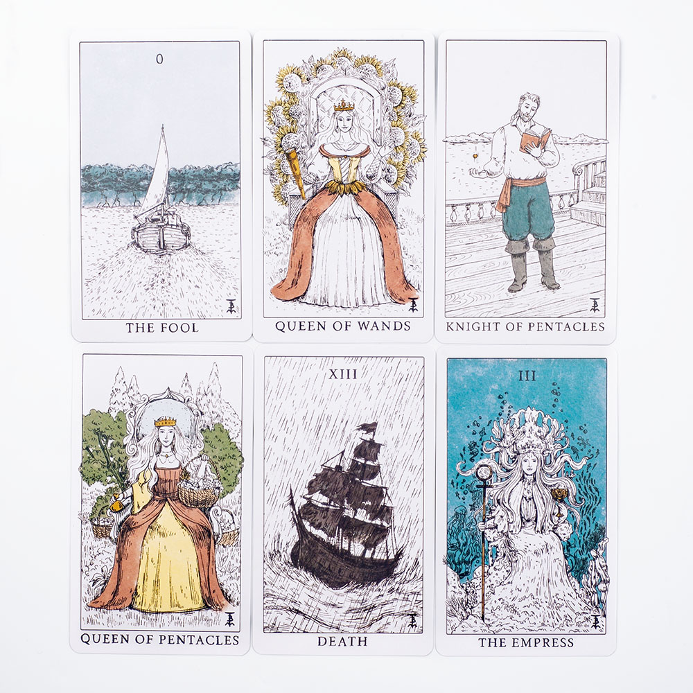 오션 테마 템페스트 타로 데크 78 카드 운세 세트 1 - Tarot Cards Deck With Guidebook 리뷰 및 가격